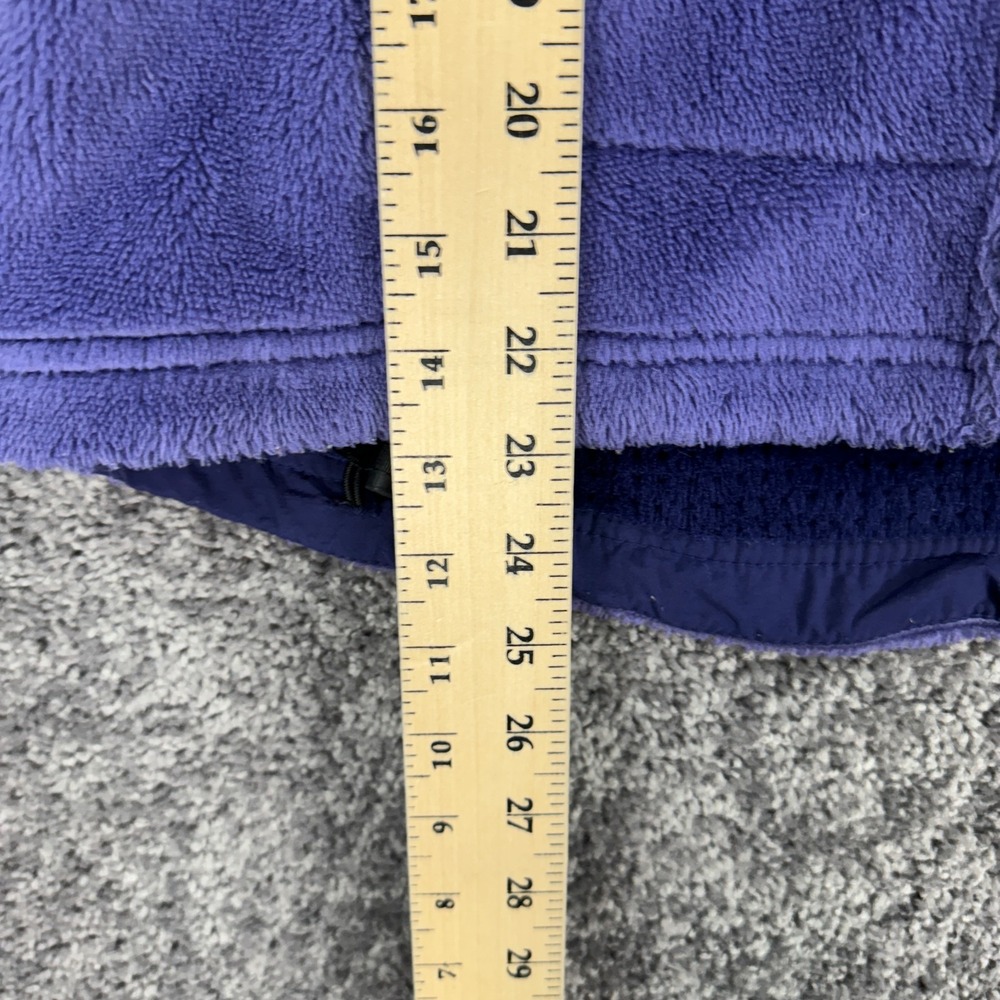 Patagonia Jacket Womens Medium Purple Long Sleeve Zip Up Fleece Logo Outdoor - Picture 10 of 11